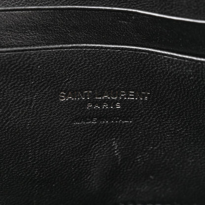 Saint Laurent Grain De Poudre Matelasse Monochrome Monogram Mini Lou Camera Bag Black 6 of 10
