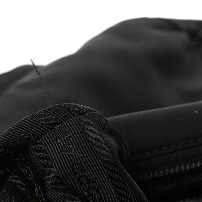 Prada Re-Nylon Vitello Metal Triangle Logo Sling Backpack Black 10 of 12