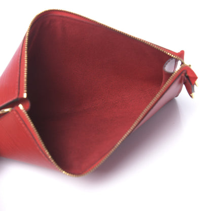 Louis Vuitton Epi Pochette Accessories 24 Castillan Red 5 of 12