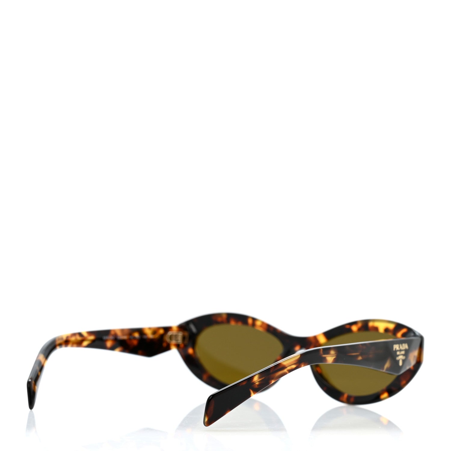 Prada Acetate Oval Sunglasses SPR 26Z Tortoise 4 of 8