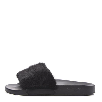 Givenchy Mink Rubber Slide Sandals 37 Black 1 of 8