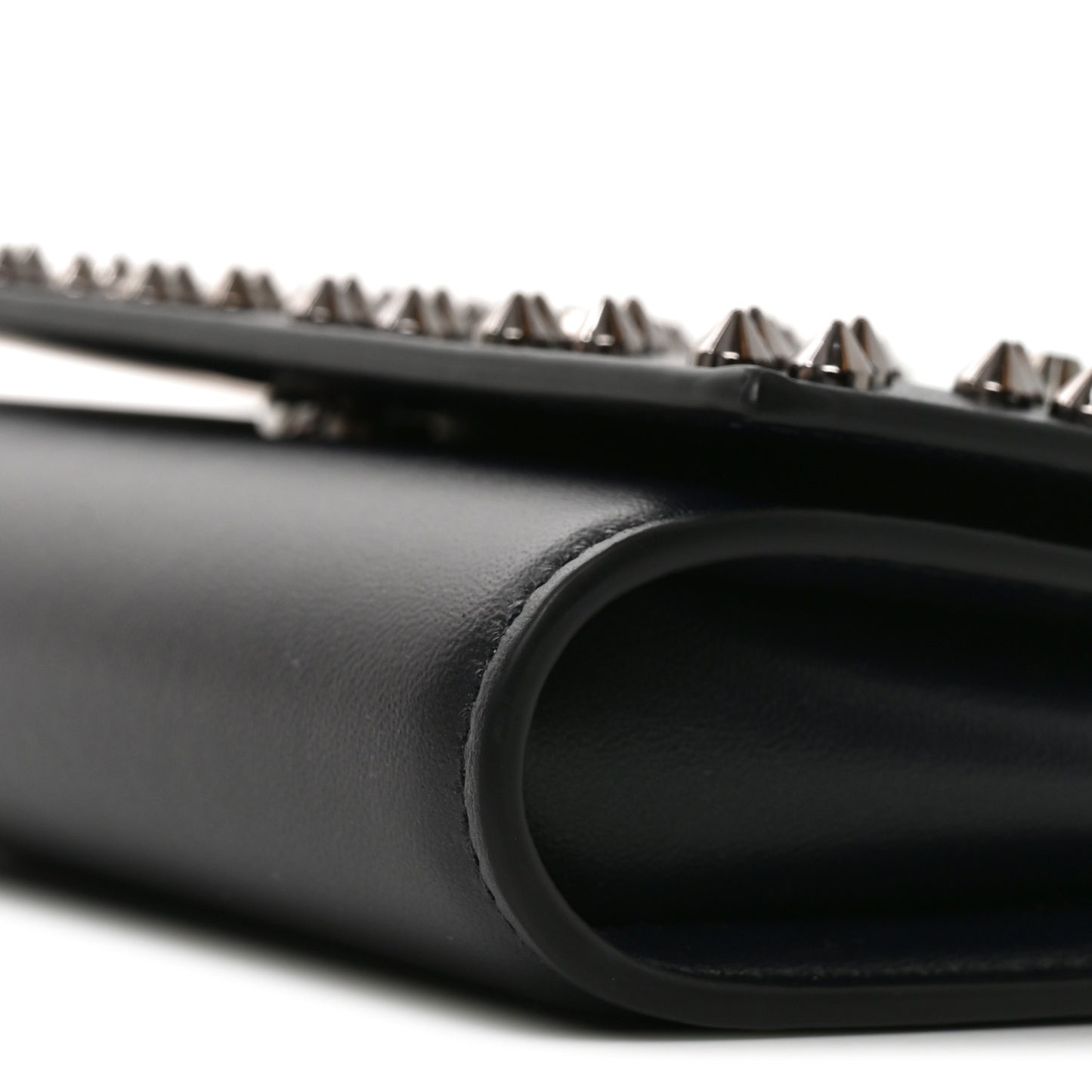Calfskin Spikes Loubinthesky Paloma Clutch Zaffiro Zaffiro