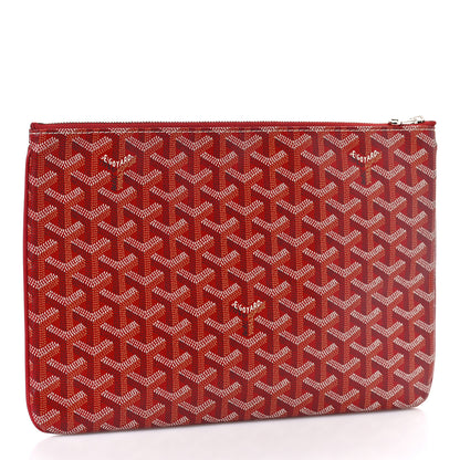 Goyard Goyardine Senat Pochette MM Red 3 of 9