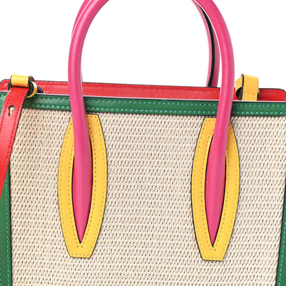 Christian Louboutin Canvas Calfskin Mini Tresse Paloma Multicolor 7 of 9