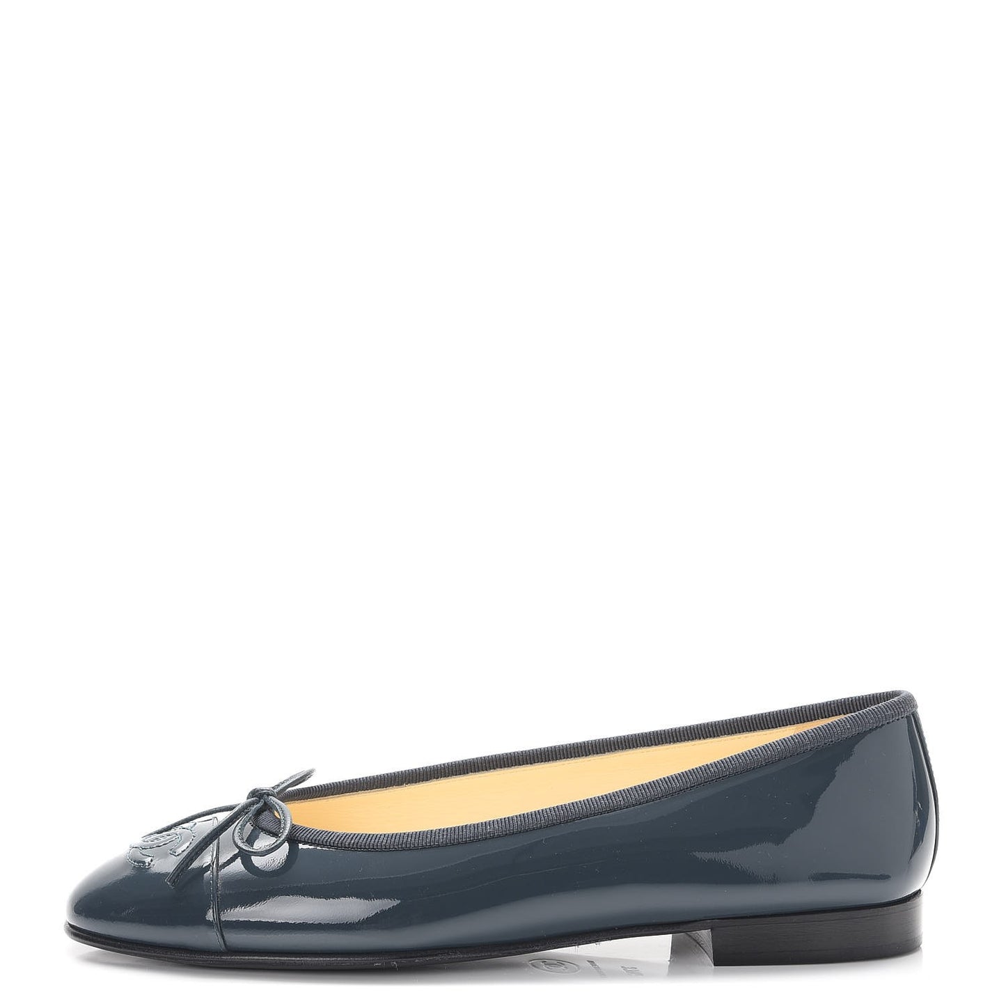 Patent CC Cap Toe Ballerina Flats 37.5 Dark Blue