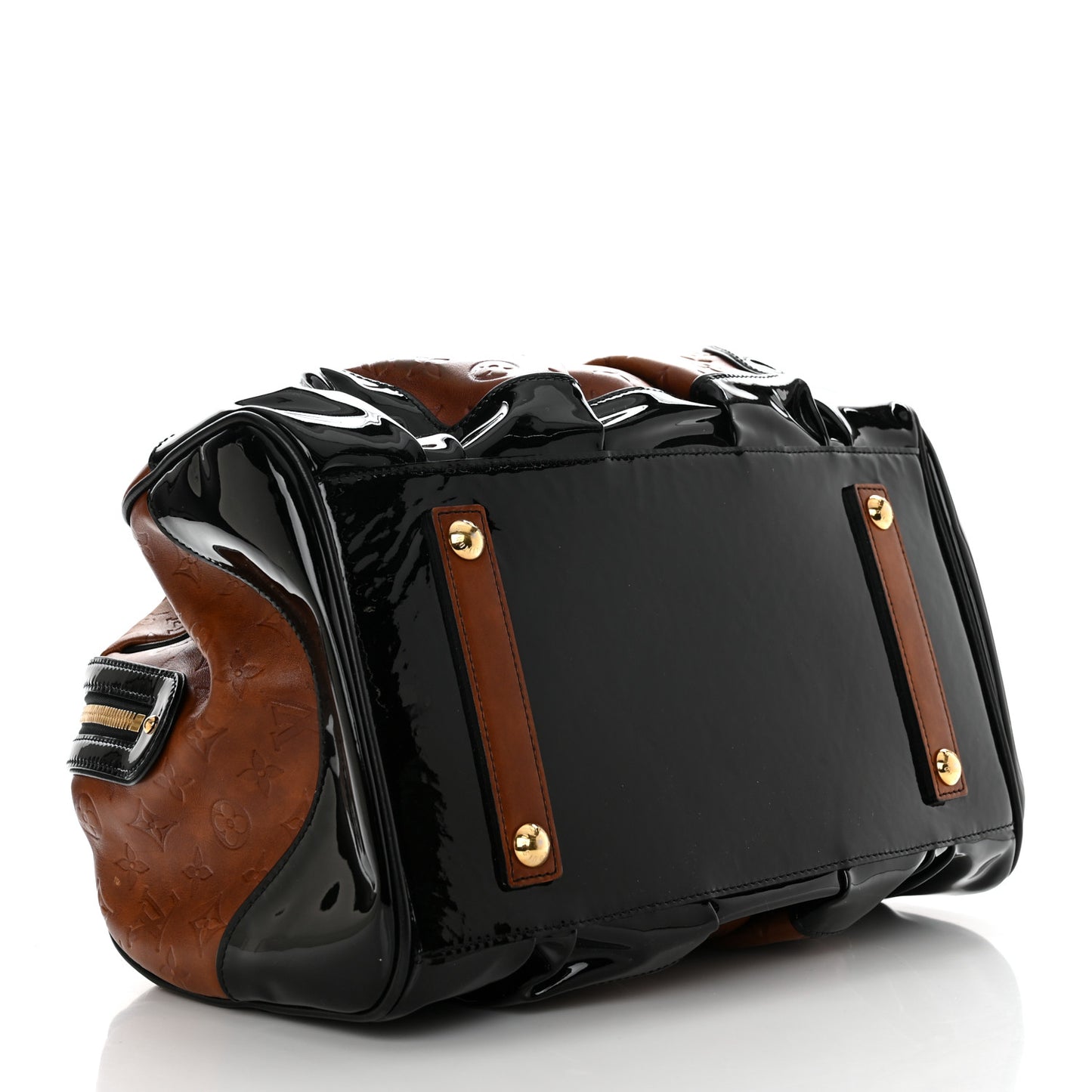 Cuir Embossed Monogram Stephen Bag Fauve