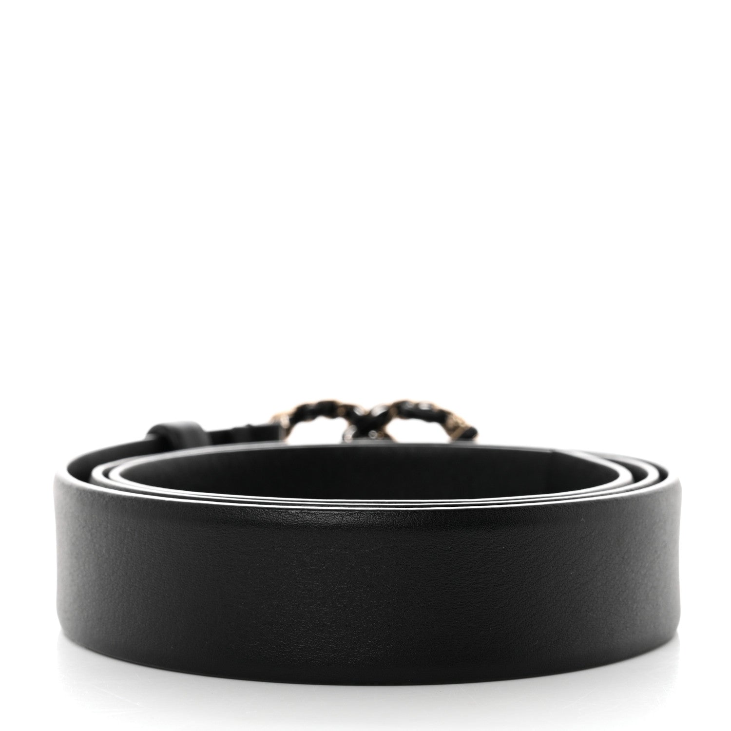 Chanel Calfskin CC Chain Belt 85 34 Black 2 of 6