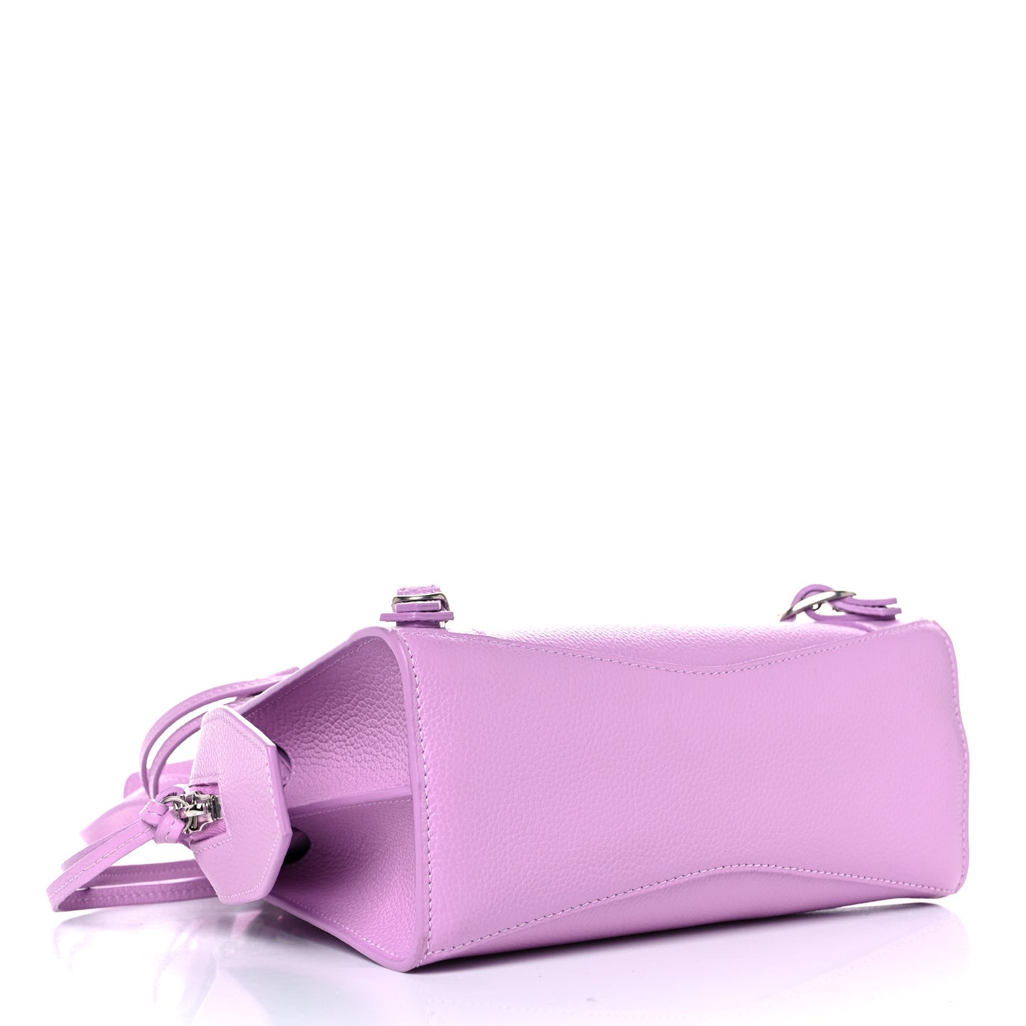 Grained Calfskin Neo Classic Silver Hardware Mini City Lilac