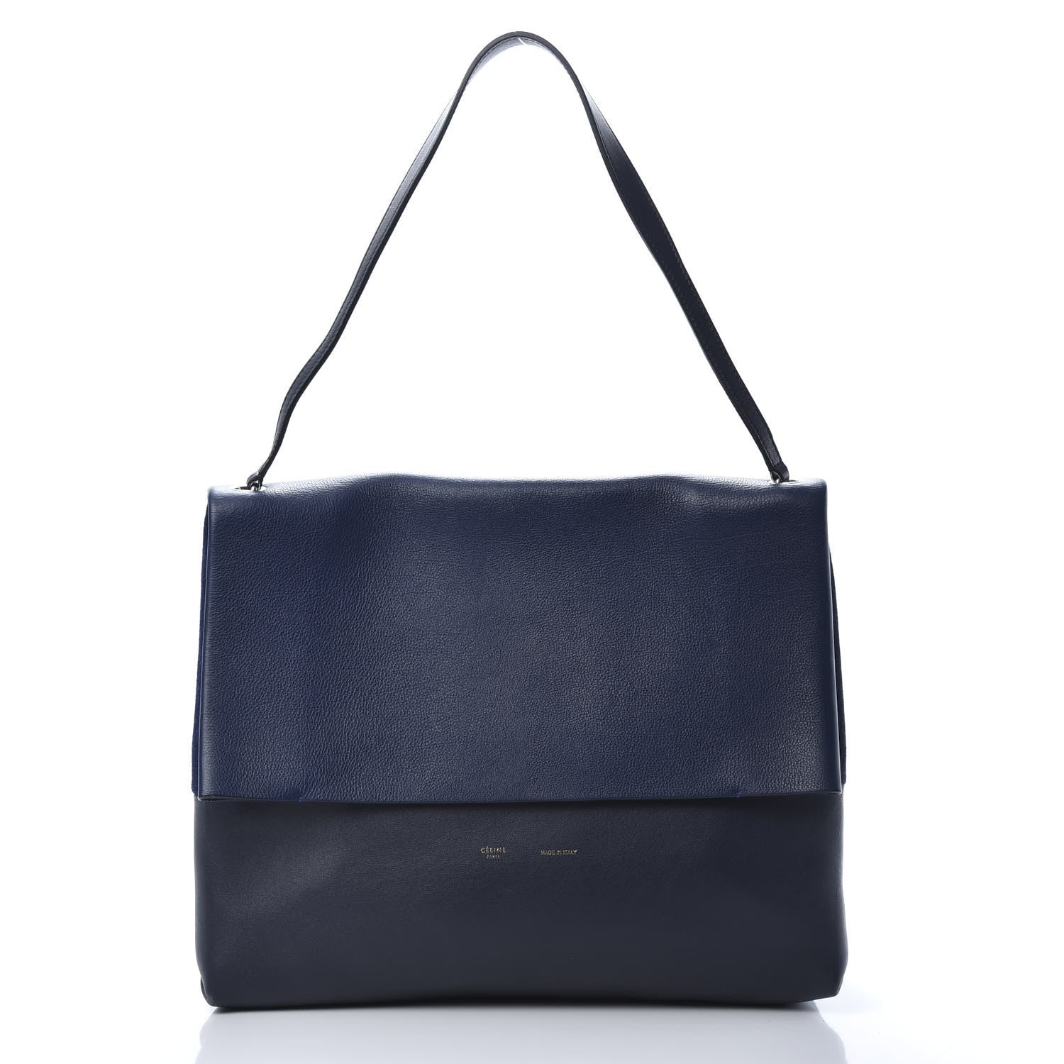 Celine Calfskin All Soft Shoulder Bag Indigo 3 of 15