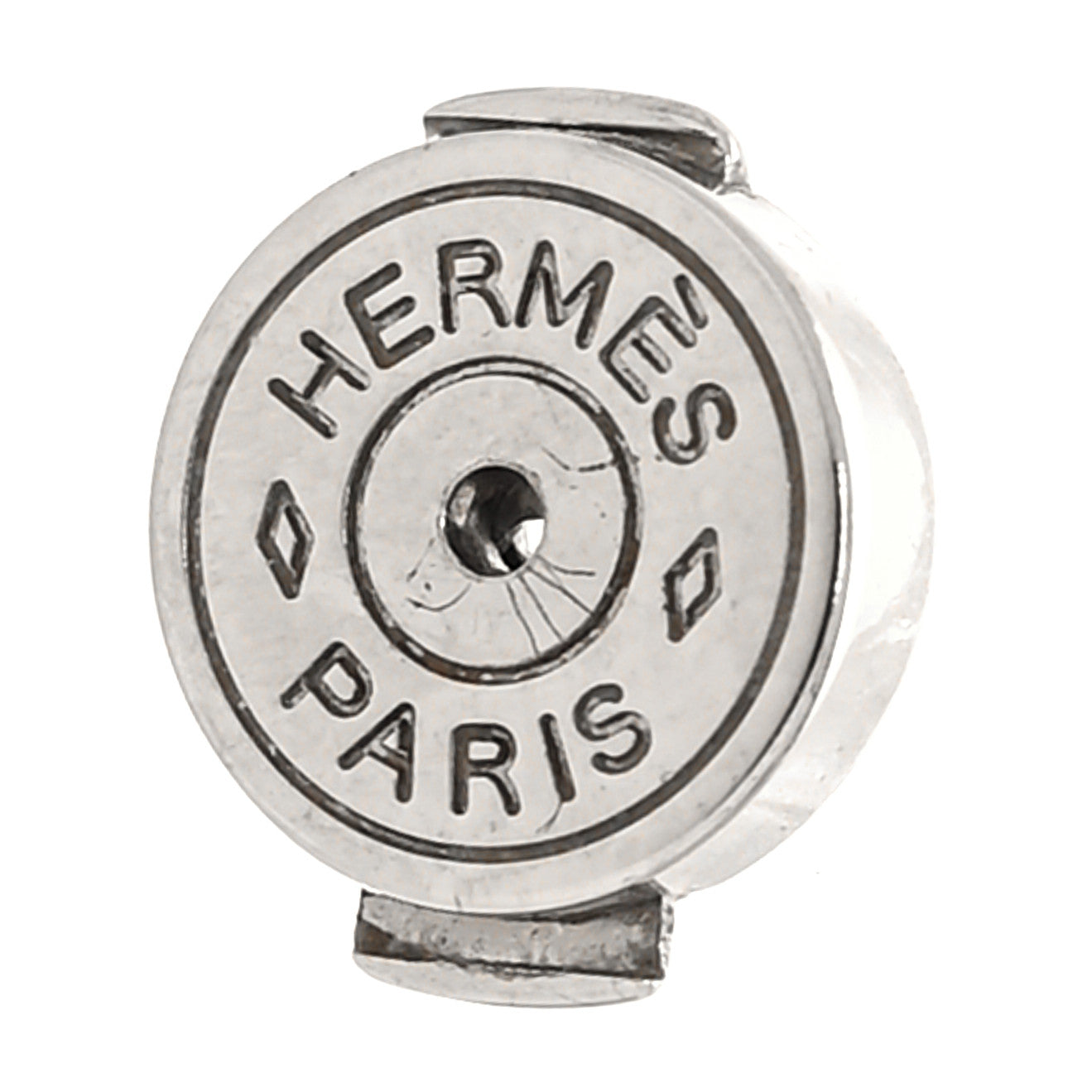 Palladium Lacquered Cage d'H Earrings Bleu Transat