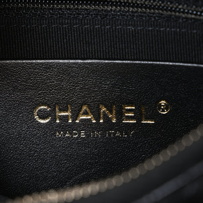 Chanel Shiny Crumpled Lambskin Quilted Trendy Chain Around Hobo Black 6 of 10
