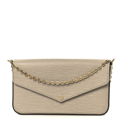 Louis Vuitton Epi Felicie Pochette Chain Wallet Galet 1 of 15