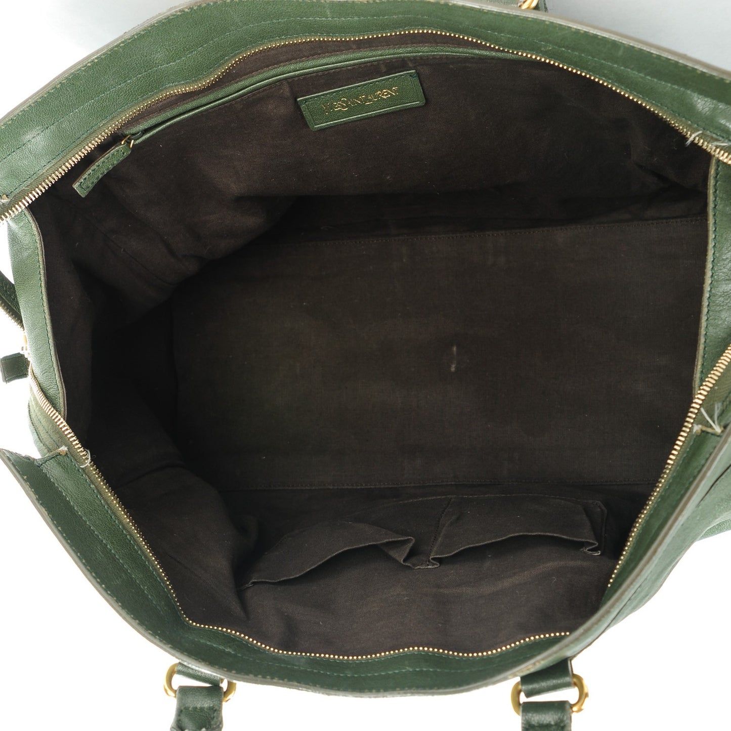 Sheepskin Large Cabas Chyc Dark Green
