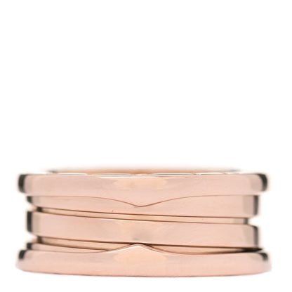 Bulgari 18K Rose Gold B.Zero1 Three-Band Ring 55 7.25 1 of 6