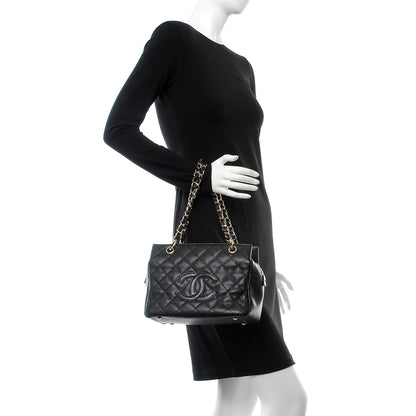 Chanel Caviar Quilted Petit Timeless Tote PTT Black 2 of 13