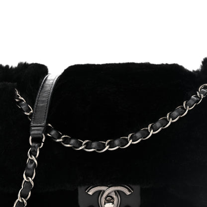 Chanel Rabbit Fur Medium Single Flap Black 8 of 10