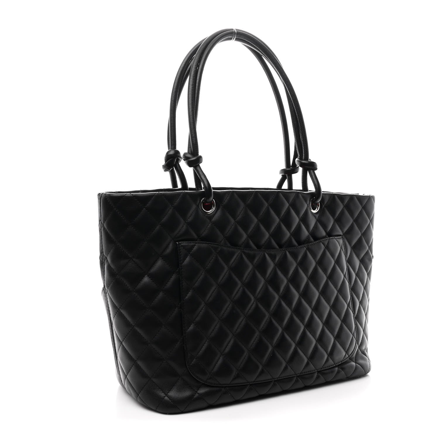 Chanel Calfskin Quilted Large Cambon Tote Black 3 of 11
