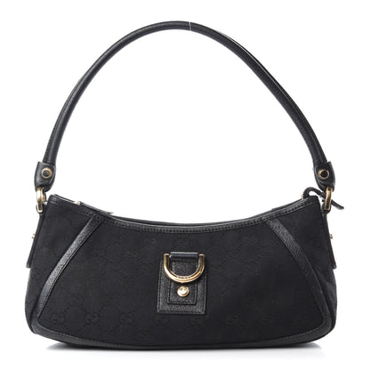 Gucci Monogram D Ring Abbey Pochette Black 1 of 10