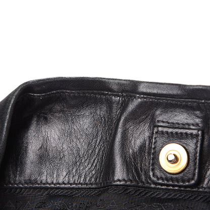Prada Tessuto Nylon Jacquard Logo Tote Black 7 of 15