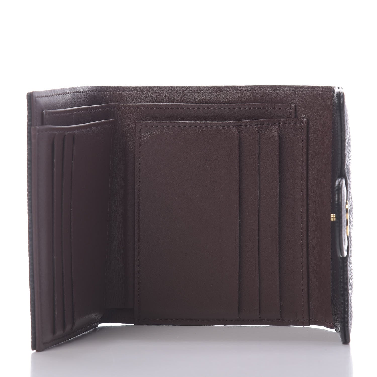 Chanel Caviar Quilted Compact Flap Wallet Black 5 of 9