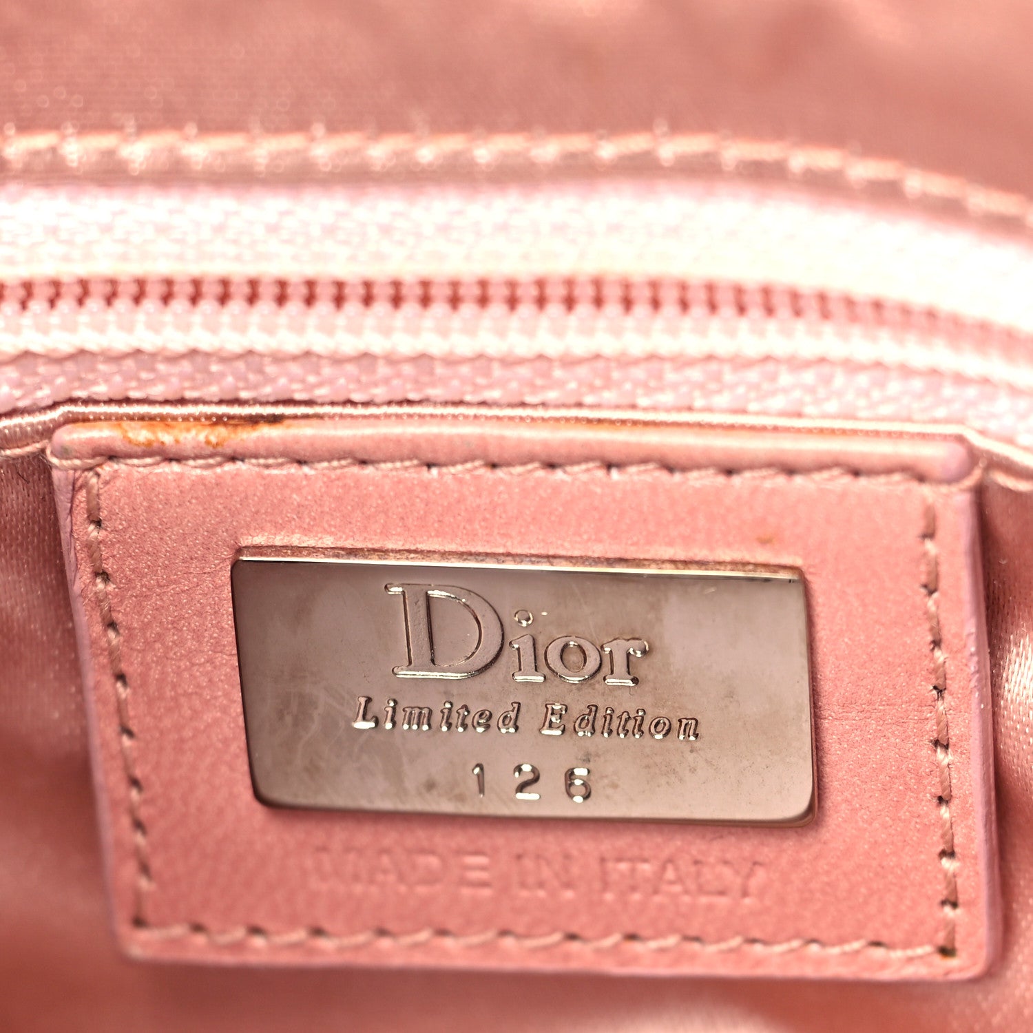 Christian Dior Silk Sequins Embroidered Stingray Clutch Pink 6 of 8