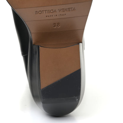 Bottega Veneta Calfskin Lean Mid-Calf Boots 38 Black 10 of 11