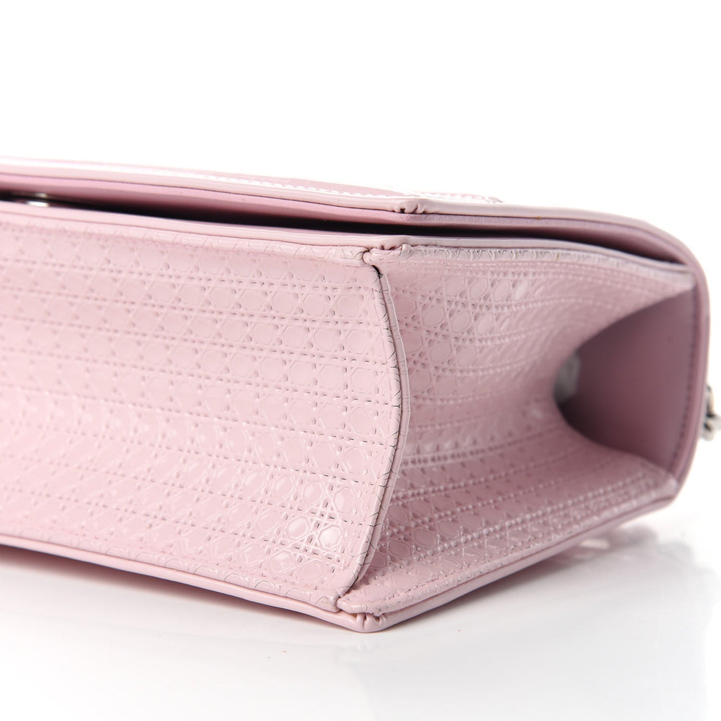 Patent Micro-Cannage Small Diorama Flap Bag Rose