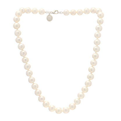 Tiffany Sterling Silver Freshwater Cultured Pearl 8-9mm Ziegfeld Necklace 3 of 7