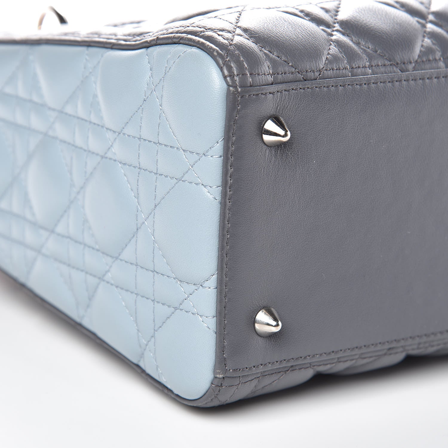 Christian Dior Lambskin Cannage Medium Tri-Color Lady Dior 8 of 13
