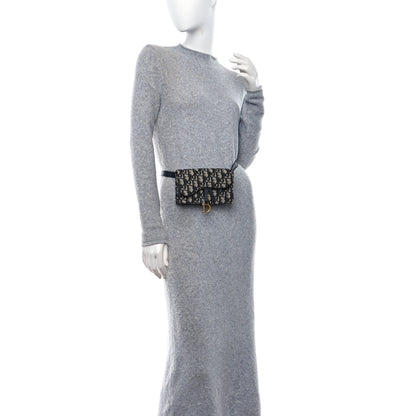 Christian Dior CHRISTIAN DIOR Oblique Saddle Belt Bag Blue 2 of 10