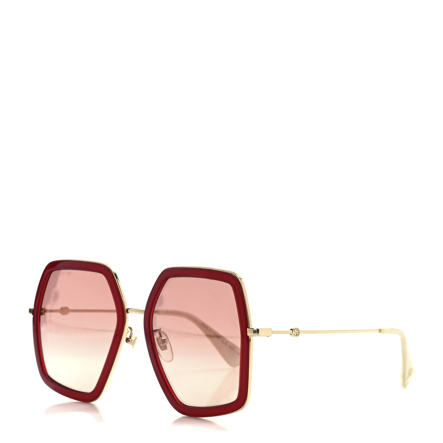 Acetate Oversize Square Frame GG0106S Red