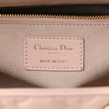 Christian Dior Lambskin Cannage Medium Lady Dior Rose Poudre 5 of 9