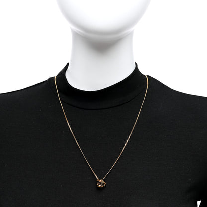 Saint Laurent Metal Opyum Twist Necklace Gold 2 of 4