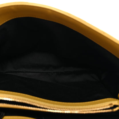 Saint Laurent Suede Y Quilted Monogram Medium Loulou Chain Satchel Chartreuse 5 of 15