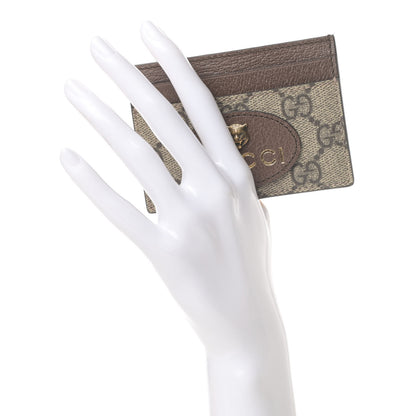 Gucci GG Supreme Monogram Neo Vintage Card Holder Beige Crop New Acero 2 of 7