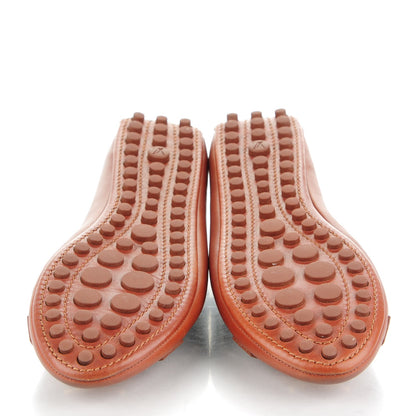 Louis Vuitton Calfskin Zip Oxford Ballerina Flats 38 Cognac 5 of 8