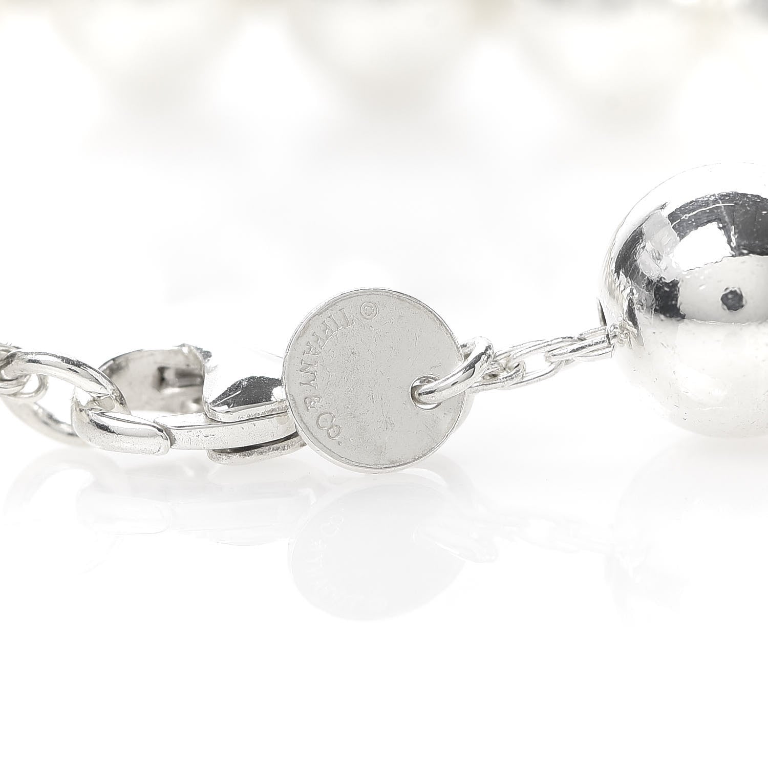 Tiffany Sterling Silver 10mm HardWear Ball Bracelet 4 of 5