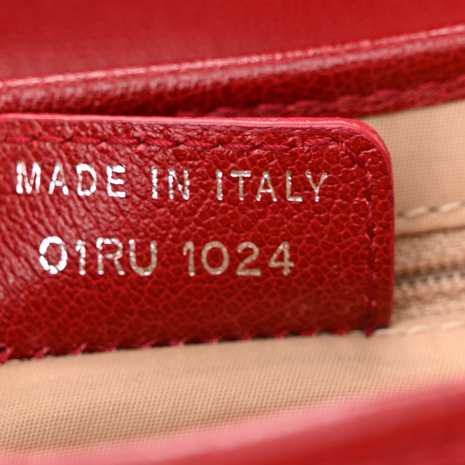 Christian Dior Shiny Goatskin Saddle Bag Red 7 of 10