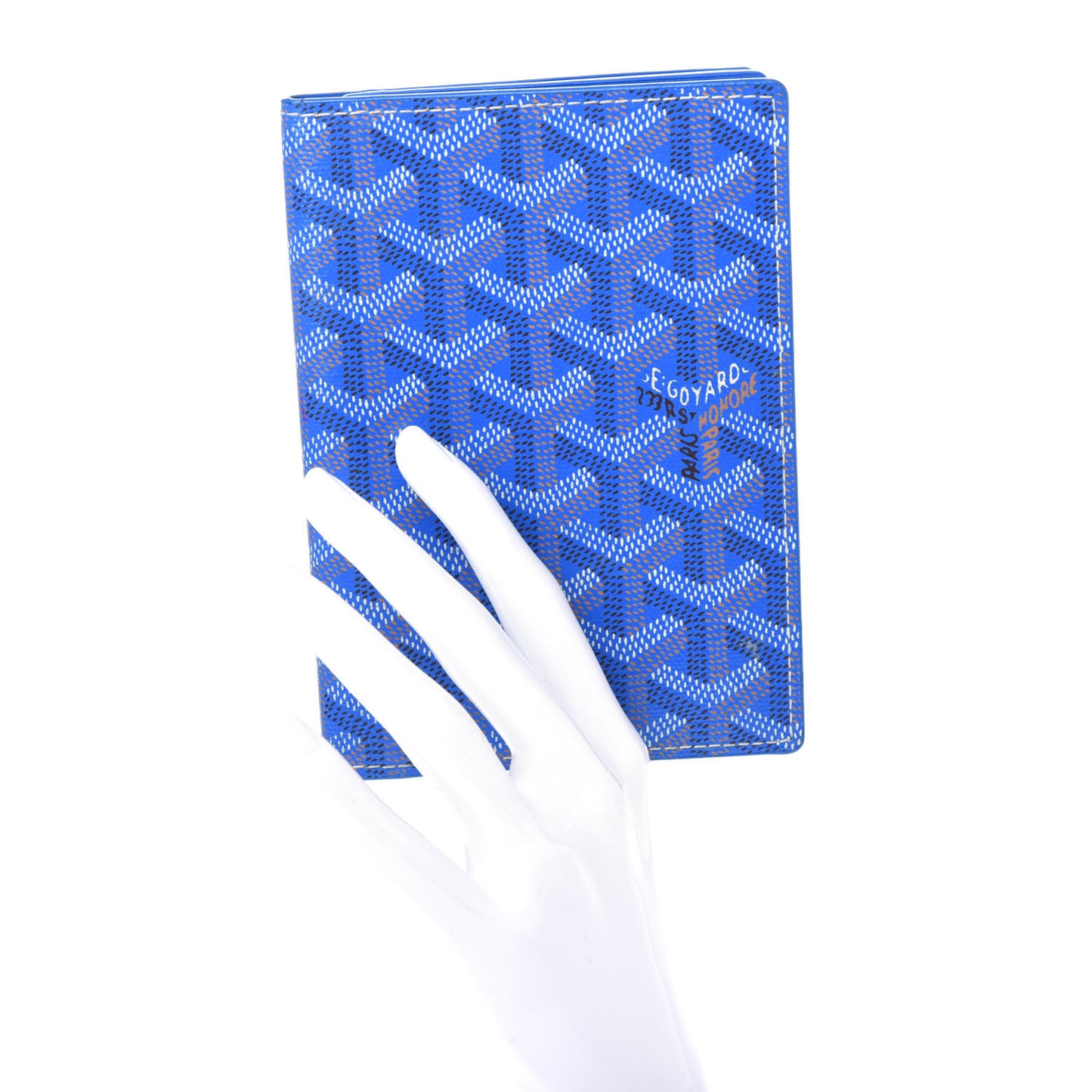 Goyardine Pocket Organizer Wallet Sky Blue