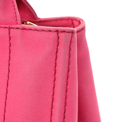 Prada Canapa Small Logo Tote Peonia 21 of 22