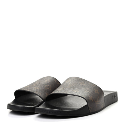 Louis Vuitton Rubber Monogram Mens Waterfront Mules 11 Macassar 3 of 7