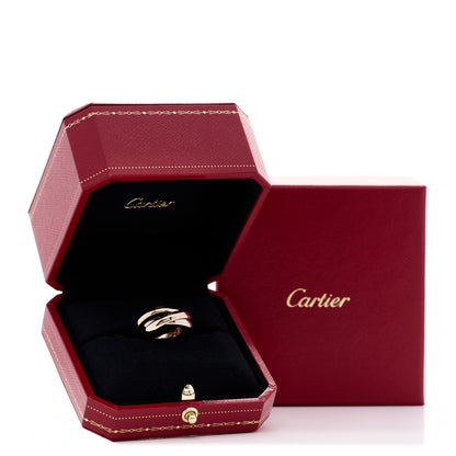 Cartier 18K Pink Yellow White Gold Classic Trinity Ring 52 6 5 of 5