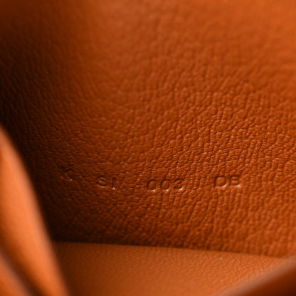 Hermes Evercolor Zipengo Chain D'Ancre Compact Cardholder Gold 7 of 8