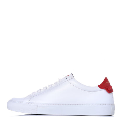 Givenchy Calfskin Womens Urban Street Sneakers 37 White Red 1 of 11