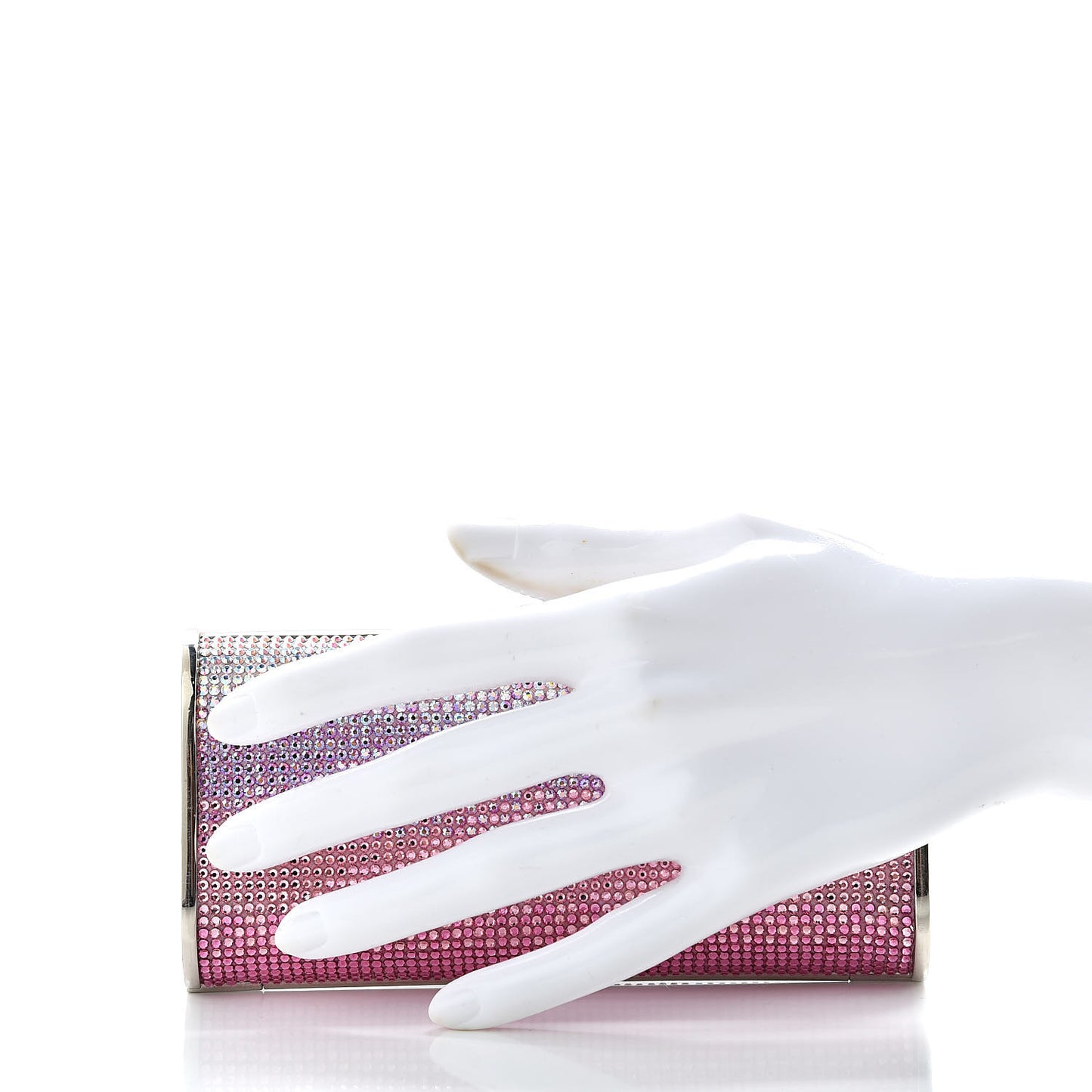 Swarovski Crystal Minaudière Clutch Pink