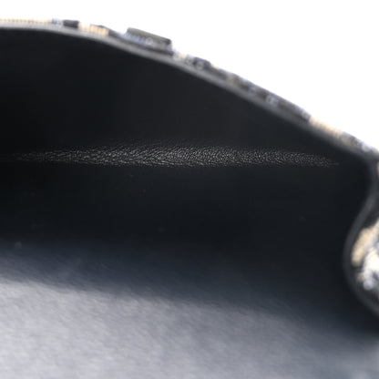 Christian Dior Oblique Nano Saddle Chain Pouch Blue 5 of 10