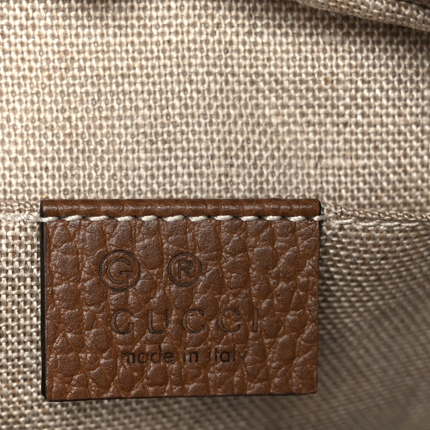 Monogram Mini Bree Messenger Bag Beige Tabacco