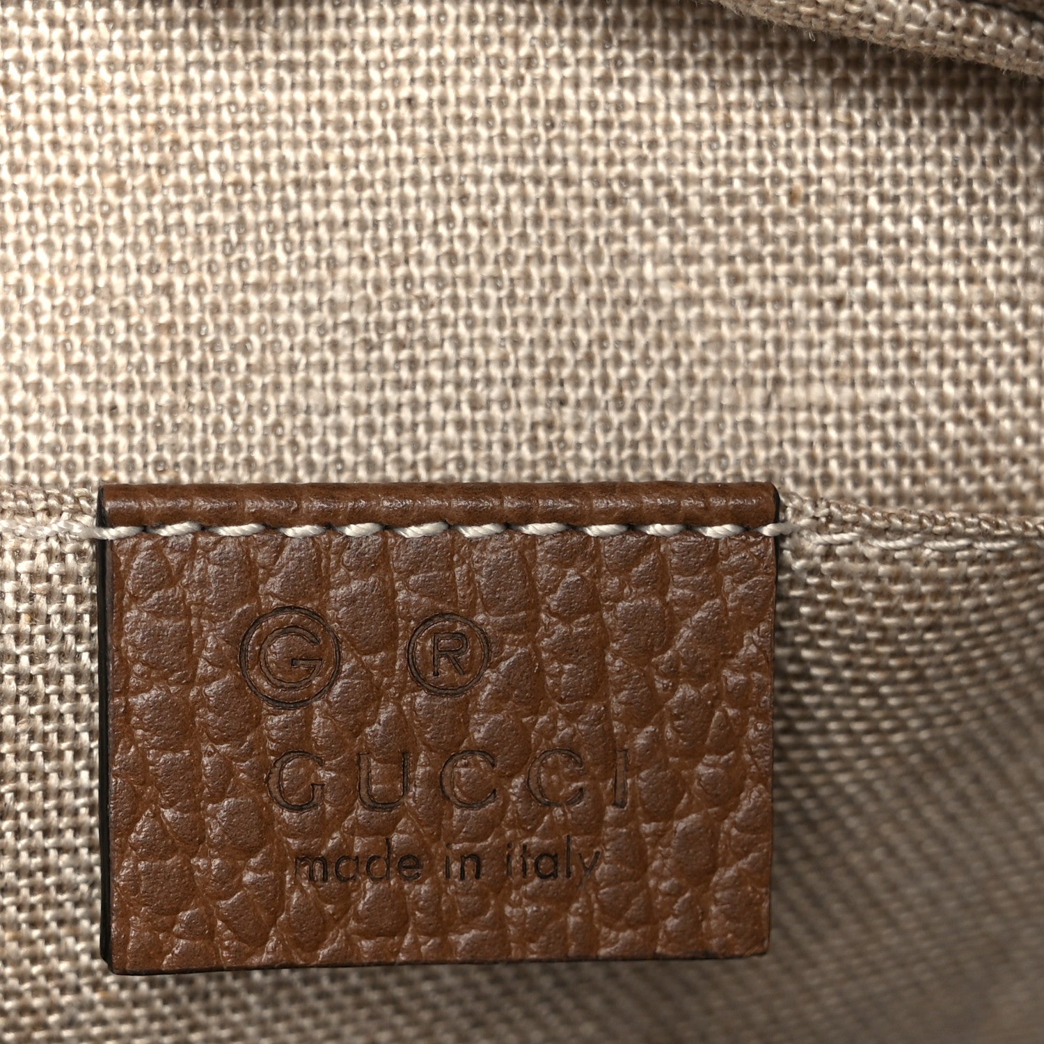 Gucci Monogram Mini Bree Messenger Bag Beige Tabacco 6 of 11