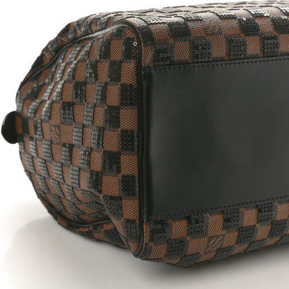 Louis Vuitton Damier Paillettes Speedy 30 Black 9 of 10