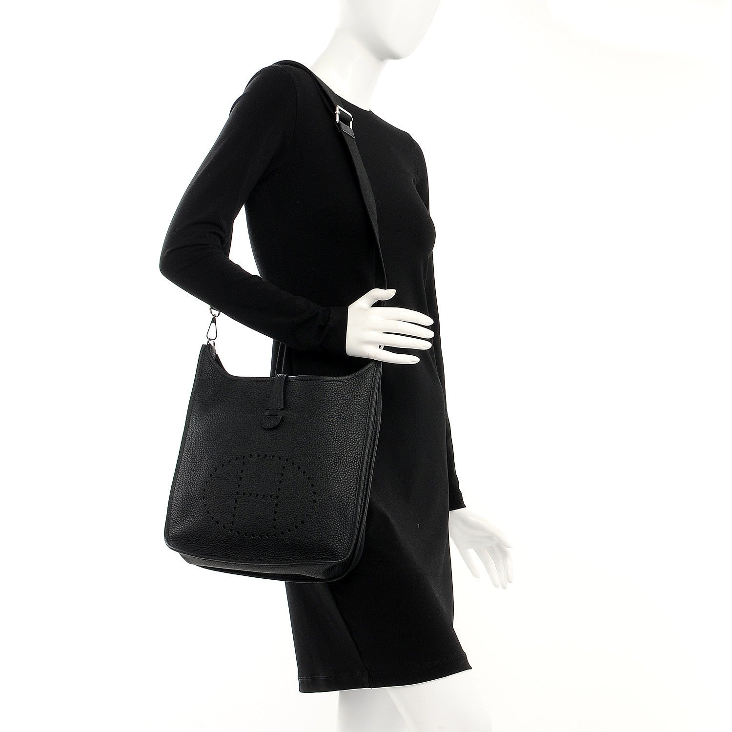 Hermes Taurillon Clemence Evelyne III PM Black 2 of 8